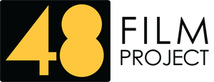 48 film project logo 48 in yellow on black ground